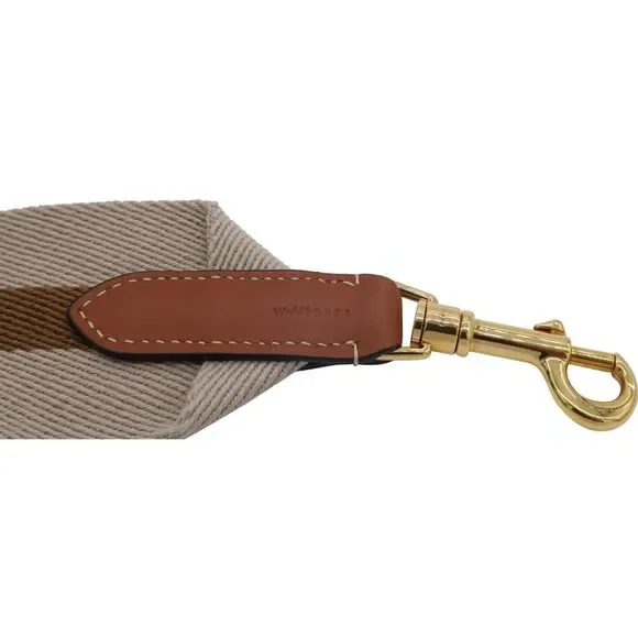 Celine Short Strap in Brown Canvas and Leather - Picture 2 of 6